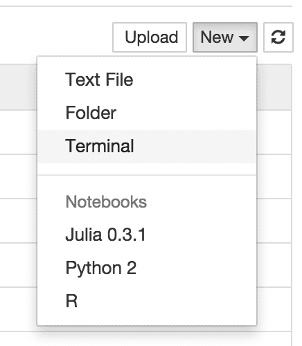 Selecting terminal
