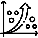 Linear regression icon