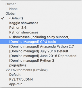 GPU tools in Domino