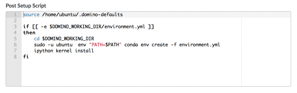 Post Setup Script