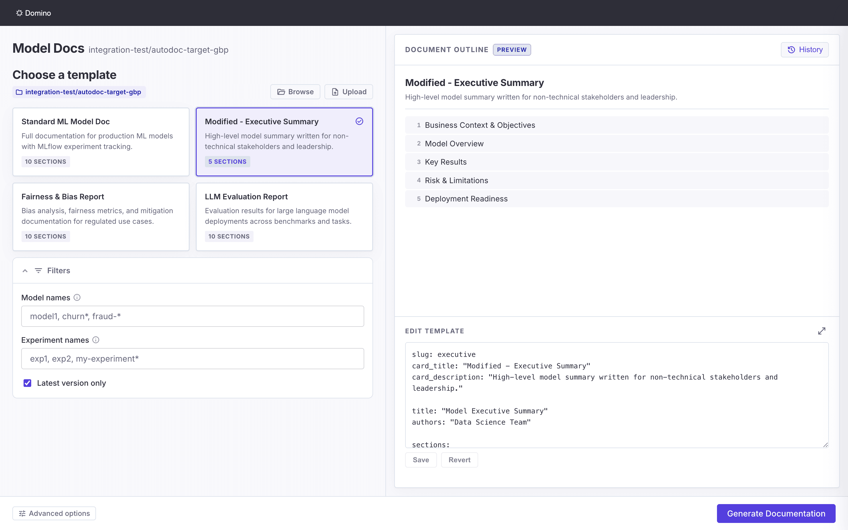 Model docs