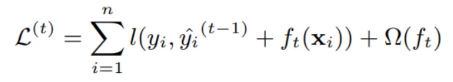 Formula for XGBoost