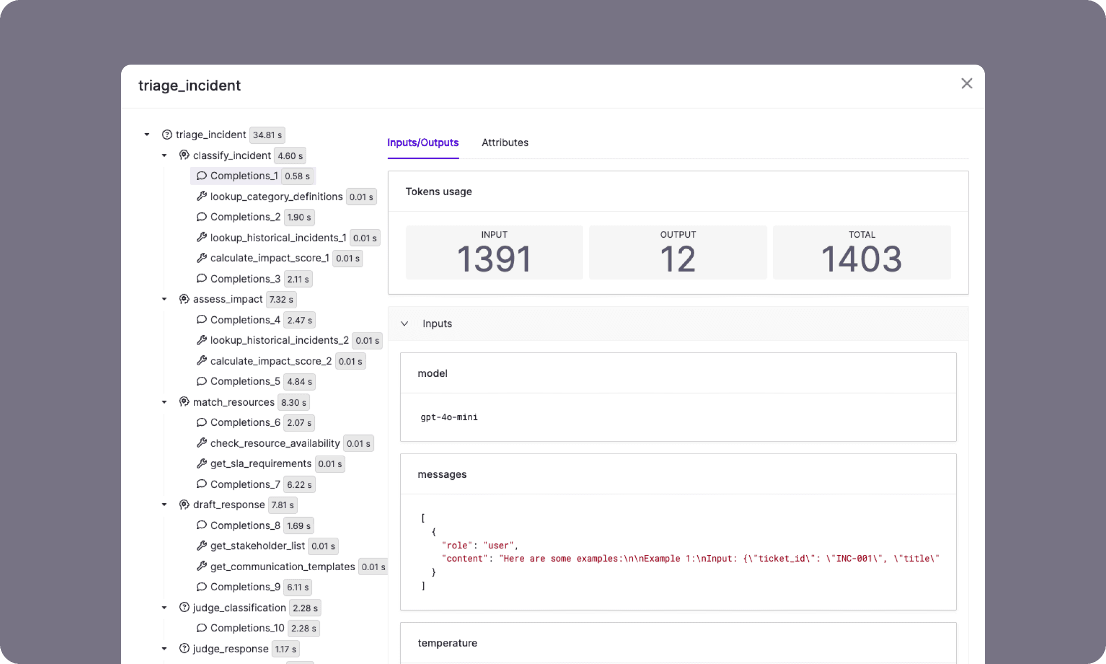 GenAI observability