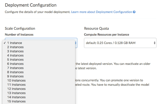 Deployment configuration in Domino