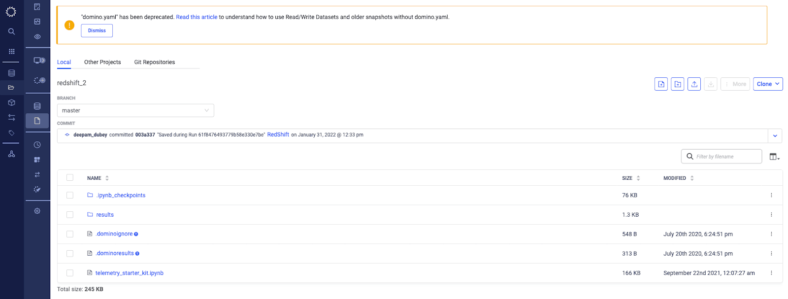 Preview artifacts and code from any commit