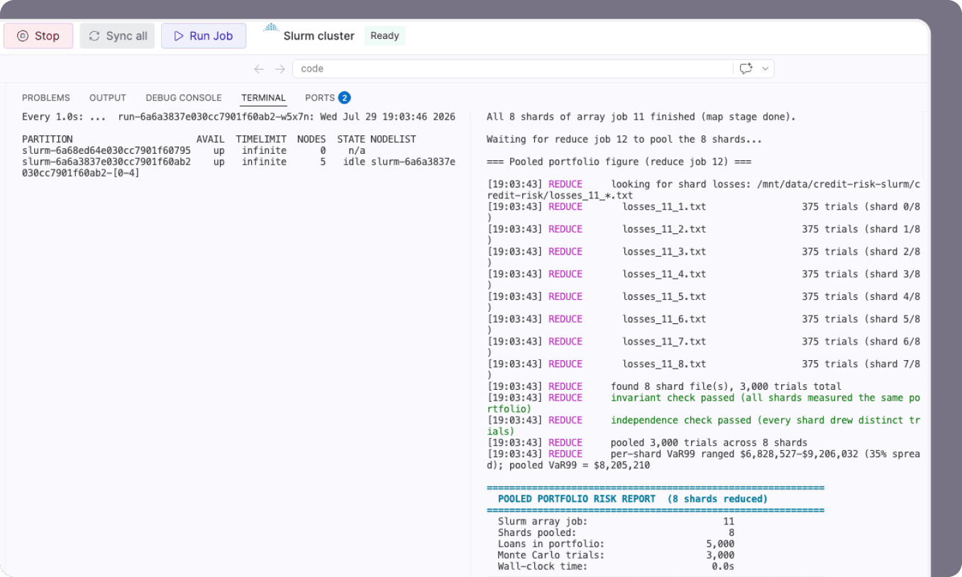 Slurm terminal