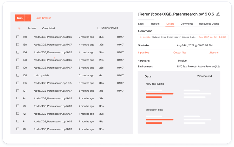 Built-in reproducibility and governance