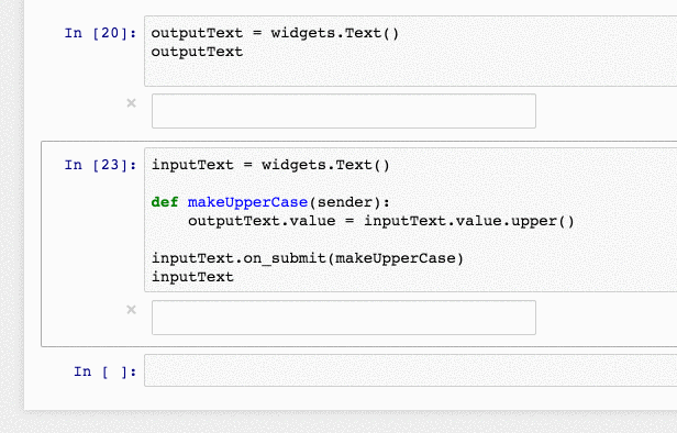 Input text function in Jupyter