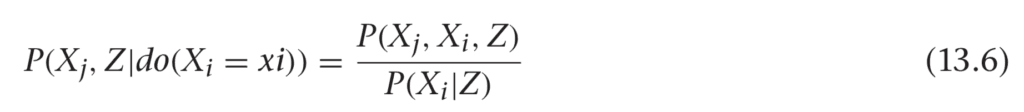 formula for back door criterion